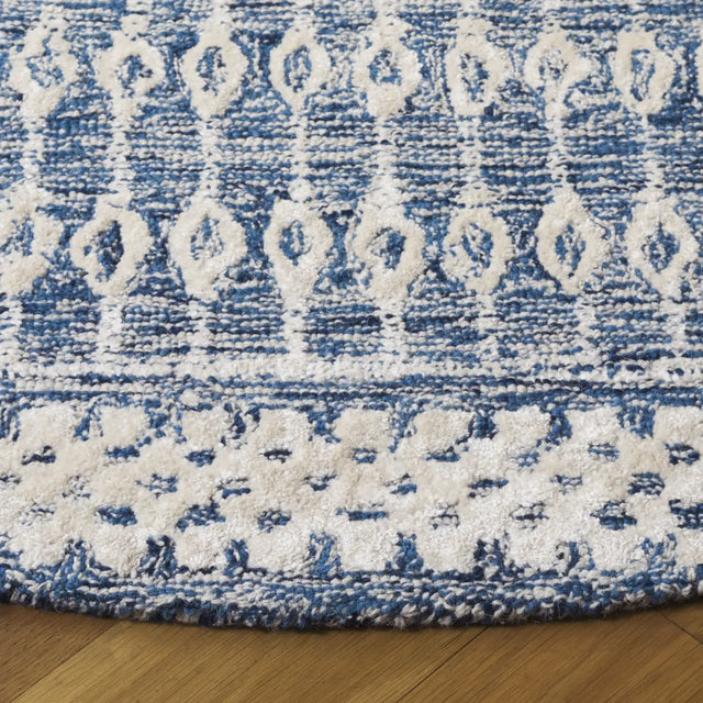 Safavieh Glamour 6'-0" x 6'-0" Rug in Navy / Ivory