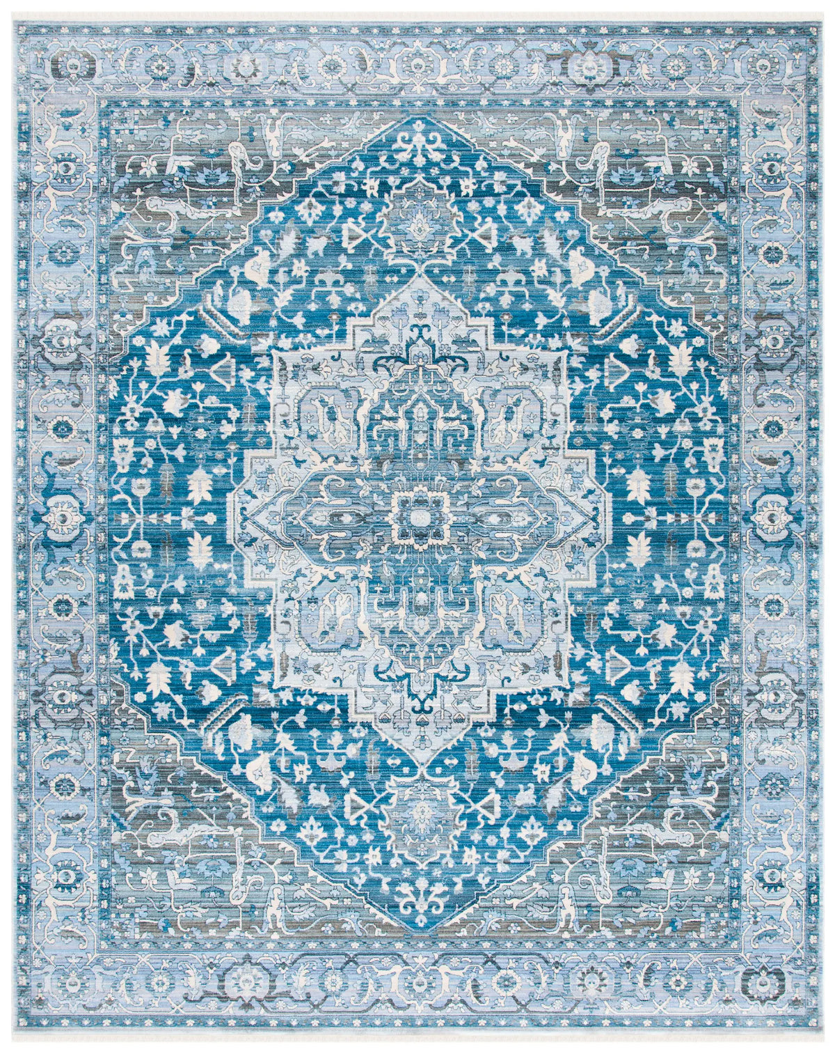 Safavieh Vintage Persian 6'-0" x 9'-0" Rug in Charcoal / Blue