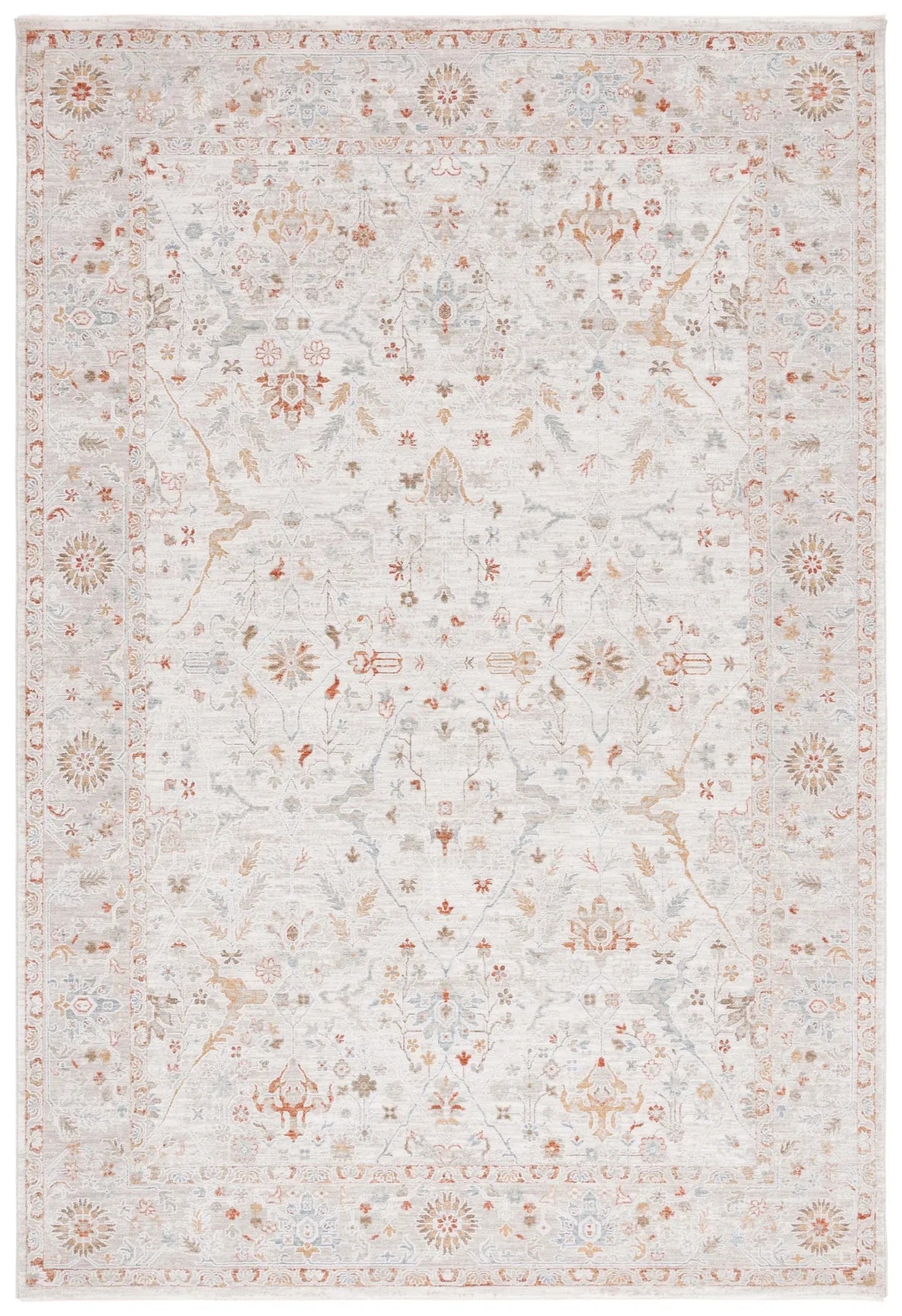 Safavieh Culture 8'-0" x 10'-0" Rug in Ivory / Blue Rust