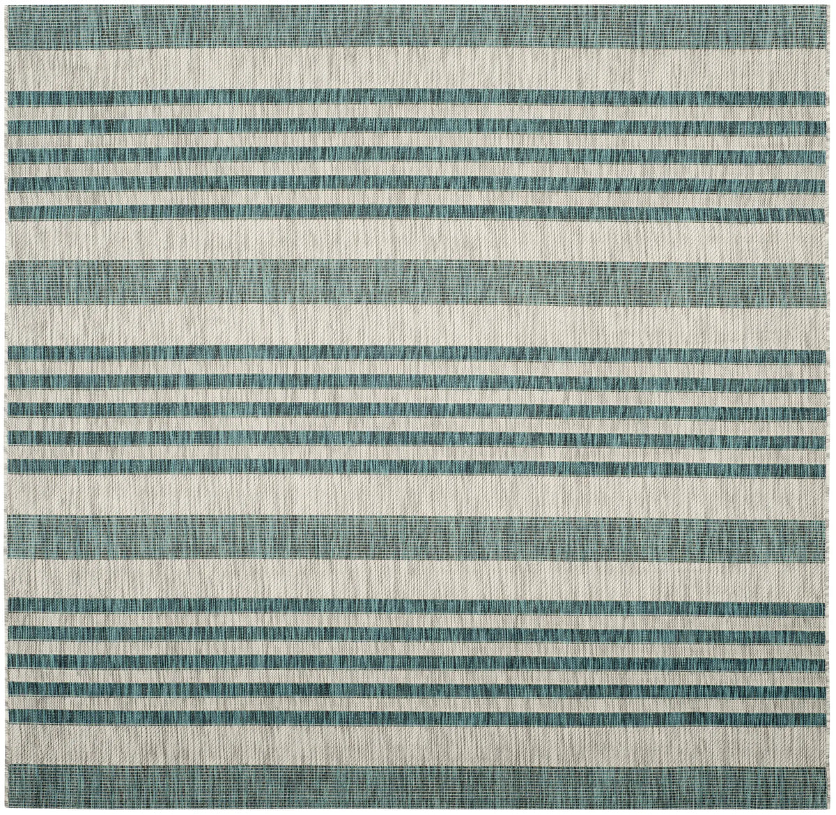 Safavieh Courtyard 6'-7" x 6'-7" Rug in Grey / Blue
