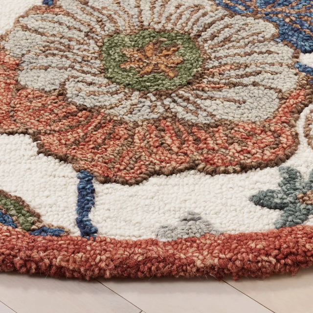 Safavieh Jardin 6'-0" x 6'-0" Rug in Ivory / Green