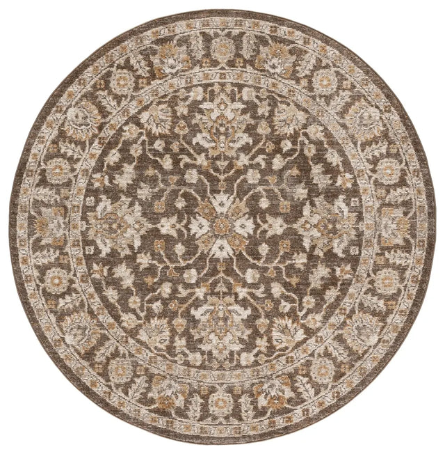 Safavieh Hazel 500 6'-0" x 6'-0" Rug in Brown / Ivory