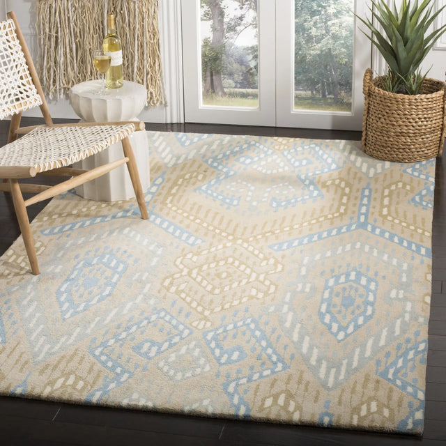 Safavieh Wyndham 5'-0" x 8'-0" Rug in Blue / Ivory