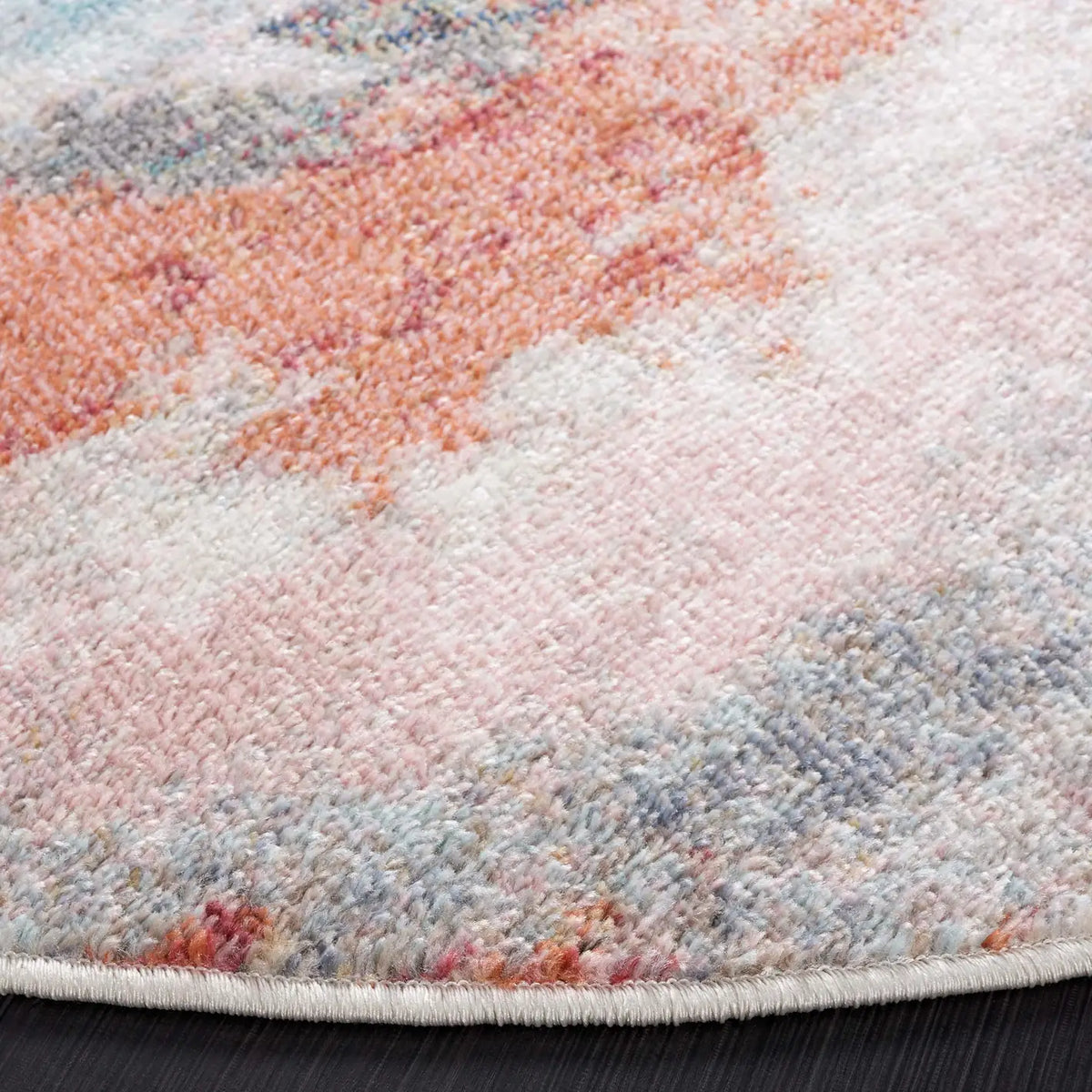 Safavieh Phoenix 500 6'-7" x 6'-7" Rug in Ivory / Blue Rust