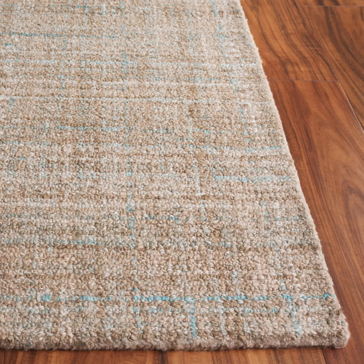 Safavieh Abstract 4'-0" x 6'-0" Rug in Aqua / Brown
