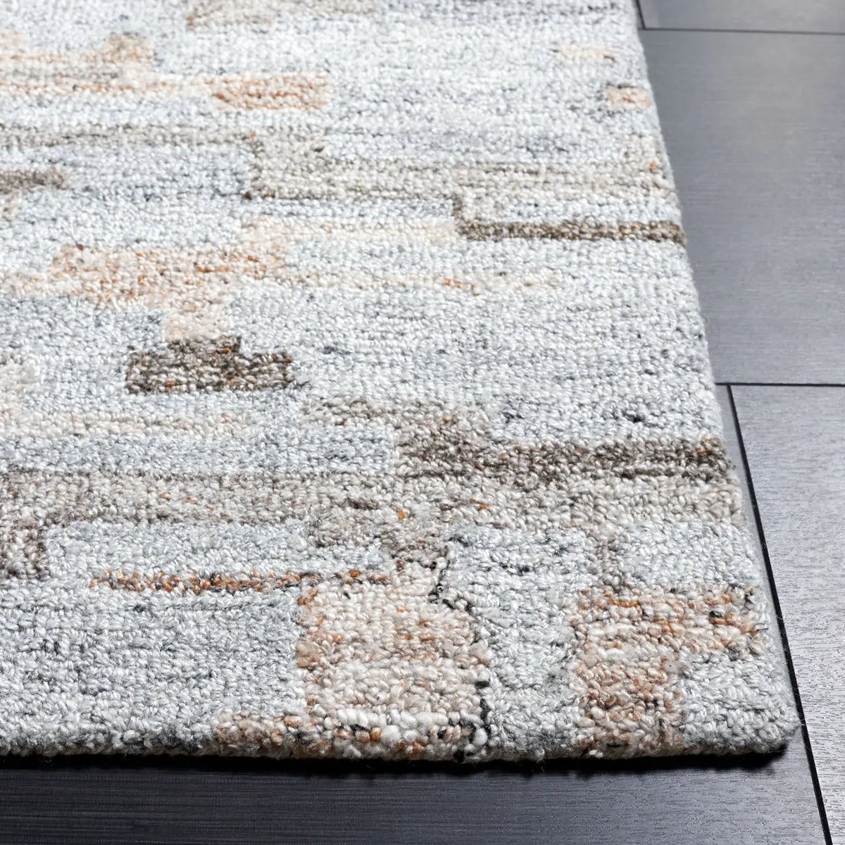 Safavieh Abstract 4'-0" x 6'-0" Rug in Grey / Brown