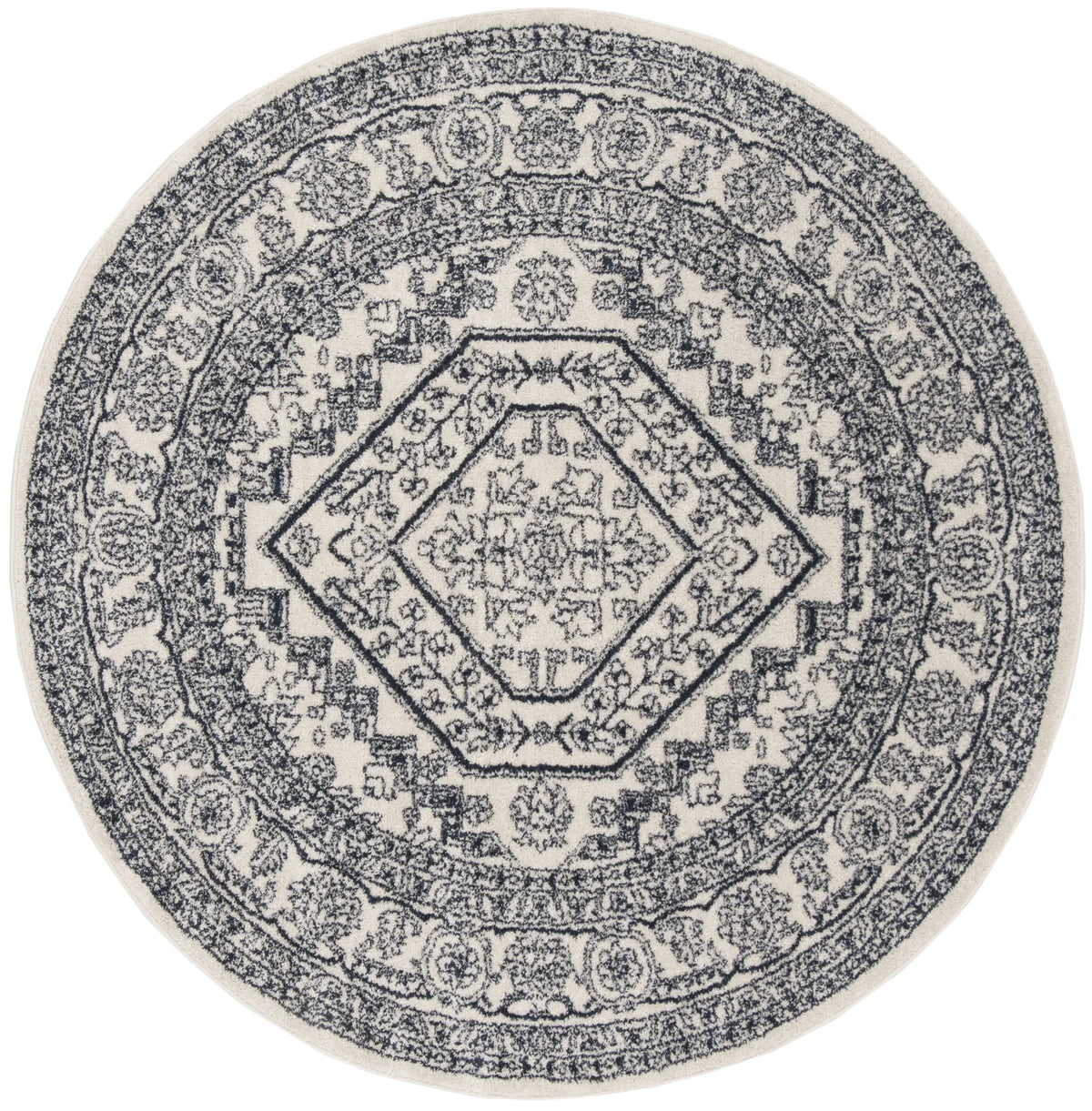 Safavieh Adirondack 6'-0" x 6'-0" Rug in Ivory / Navy