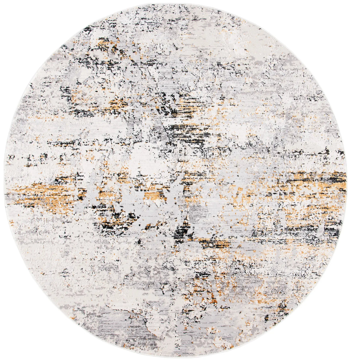 Safavieh Amalfi 6'-7" x 6'-7" Rug in Creme / Gold