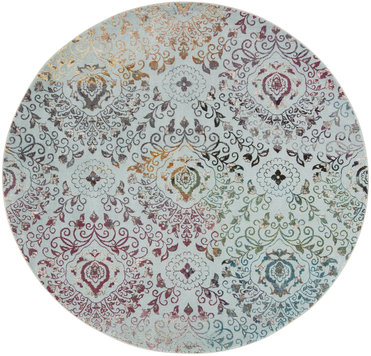 Safavieh Aria 6'-5" x 6'-5" Rug in Blue / Multi