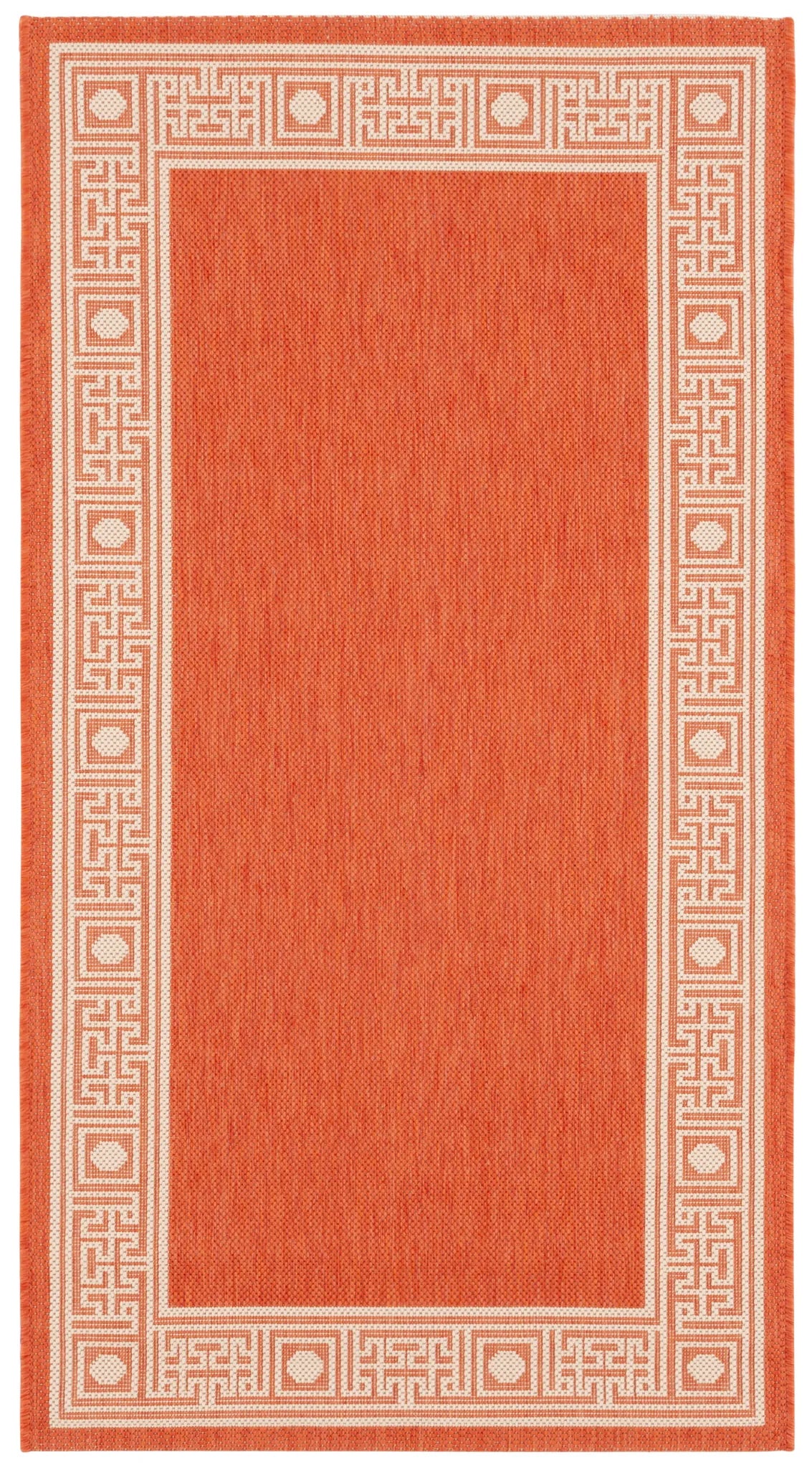 Safavieh Courtyard 2'-7" x 5'-0" Rug in Rust / Sand