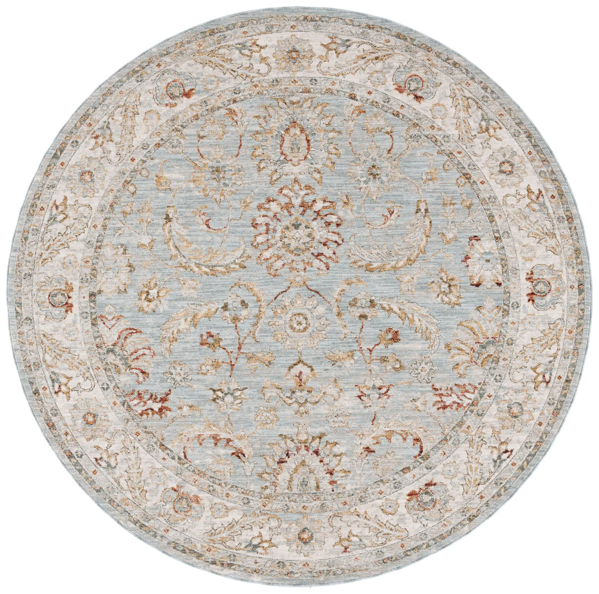 Safavieh Hamilton 6'-7" x 6'-7" Rug in Blue / Gold