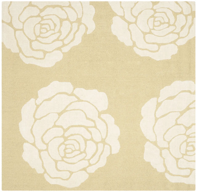 Safavieh Cambridge 6'-0" x 6'-0" Rug in Light Gold / Ivory