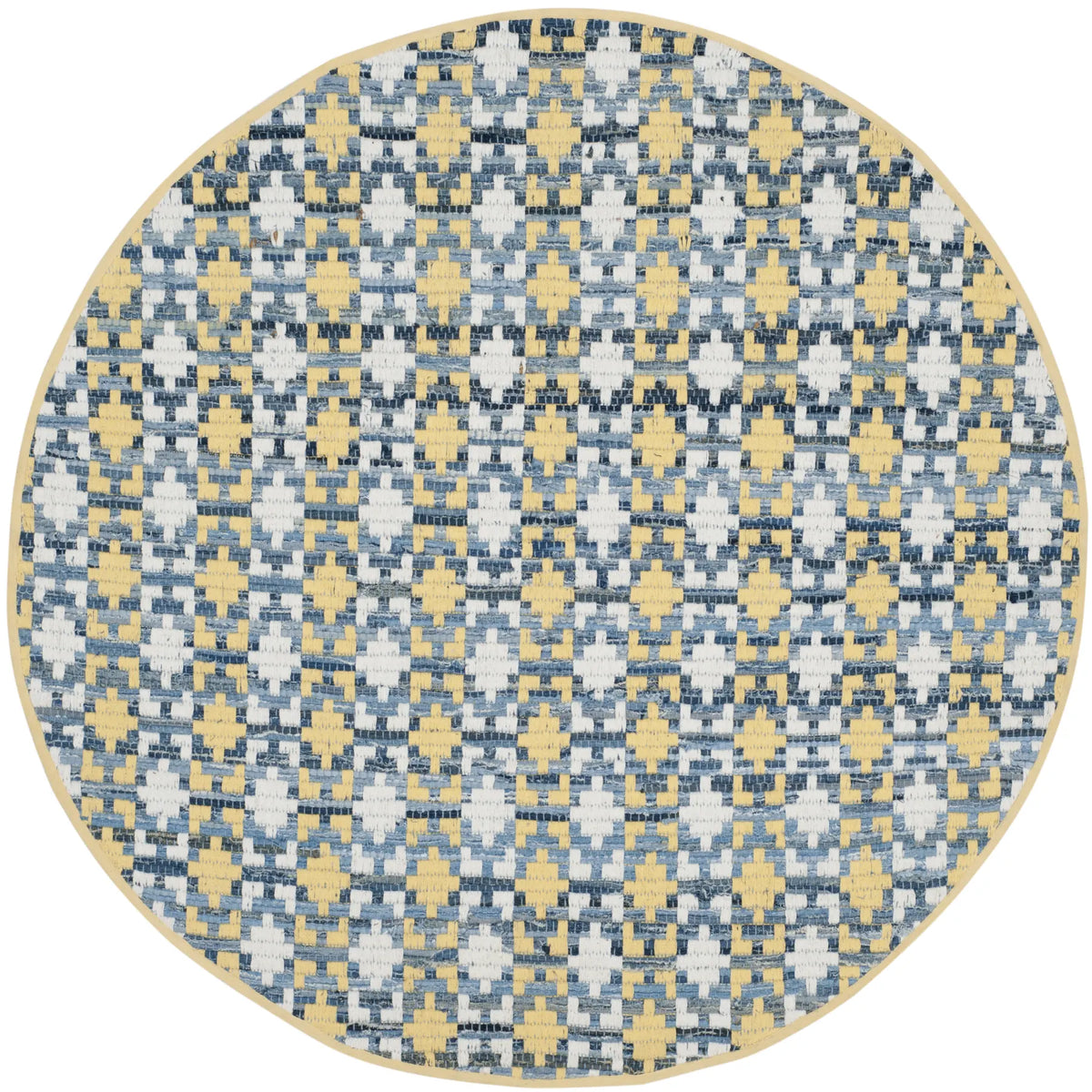Safavieh Montauk 4'-0" x 4'-0" Rug in Gold / Multi
