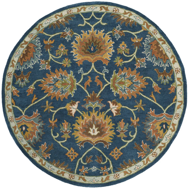 Safavieh Heritage 6'-0" x 6'-0" Rug in Navy