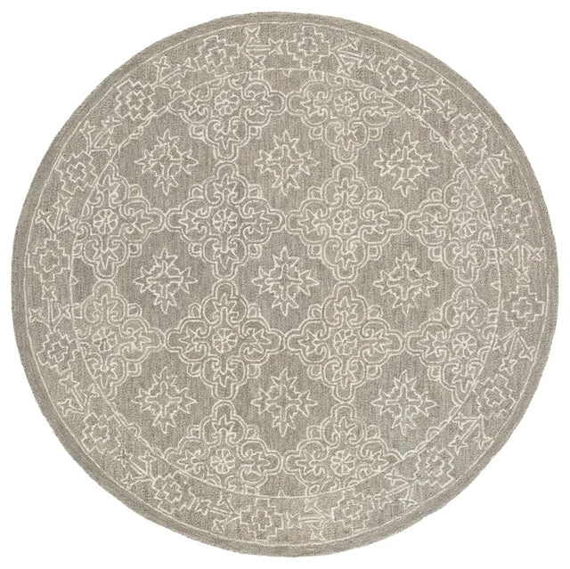 Safavieh Martha Stewart 6'-0" x 6'-0" Rug in Light Grey / Ivory