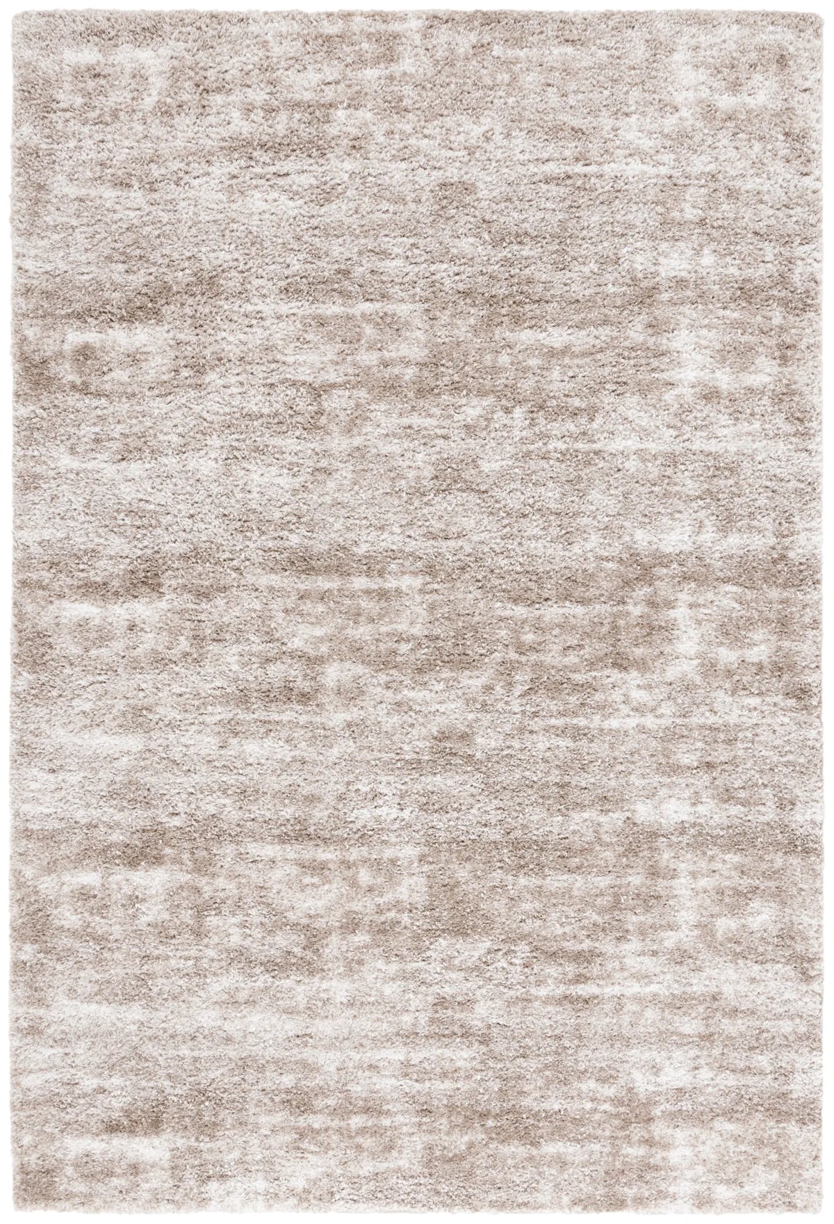 Safavieh Penelope Shag 4'-0" x 6'-0" Rug in Taupe / Ivory