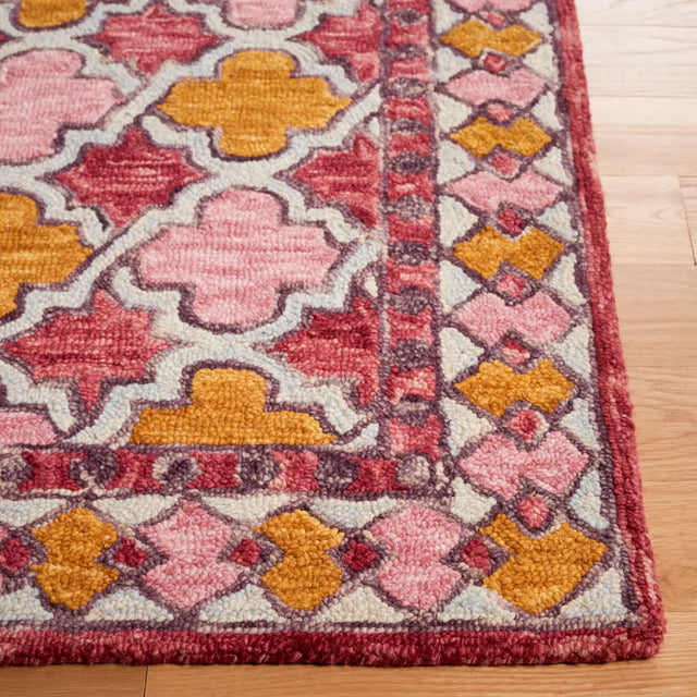 Safavieh Aspen 4'-0" x 6'-0" Rug in Pink / Yellow