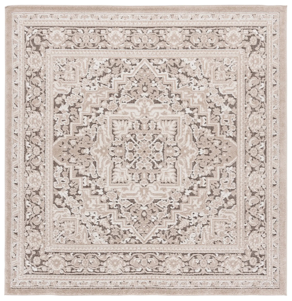 Safavieh Cabana 6'-7" x 6'-7" Rug in Beige / Ivory