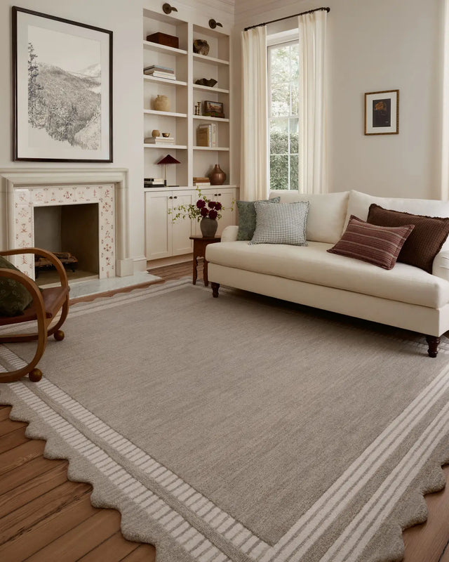 Chris Loves Julia x Loloi Scottie SCO-01 Fog / Ivory Rug - room scene 3