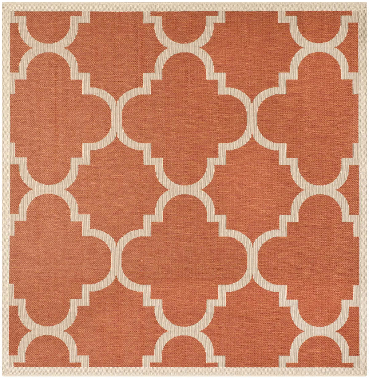 Safavieh Courtyard 6'-7" x 6'-7" Rug in Terracotta