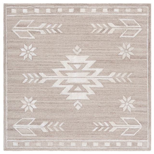 Safavieh Soho 6'-0" x 6'-0" Rug in Beige / Ivory