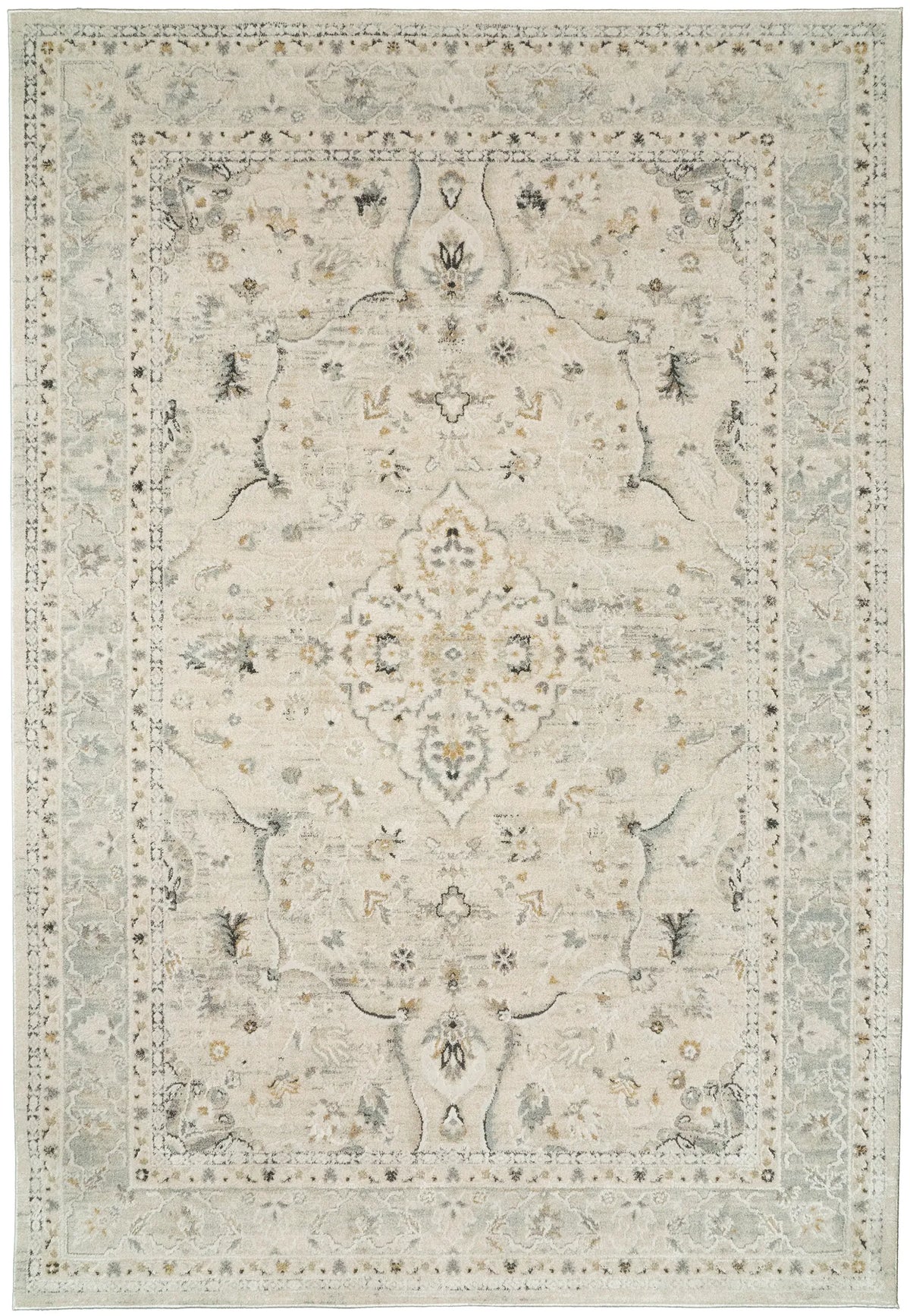 Dynamic Rugs Annalise 7605 Cream/Blue Rug - Rectangular