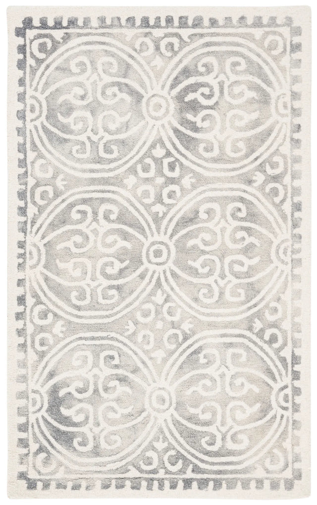 Safavieh Dip Dye 3'-0" x 5'-0" Rug in Silver / Ivory