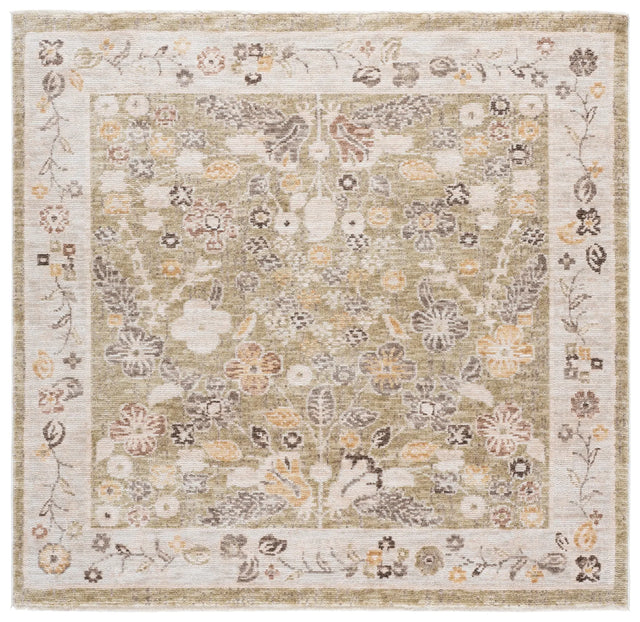 Safavieh Martha Stewart Adeline 6'-3" x 6'-3" Rug in Green / Ivory