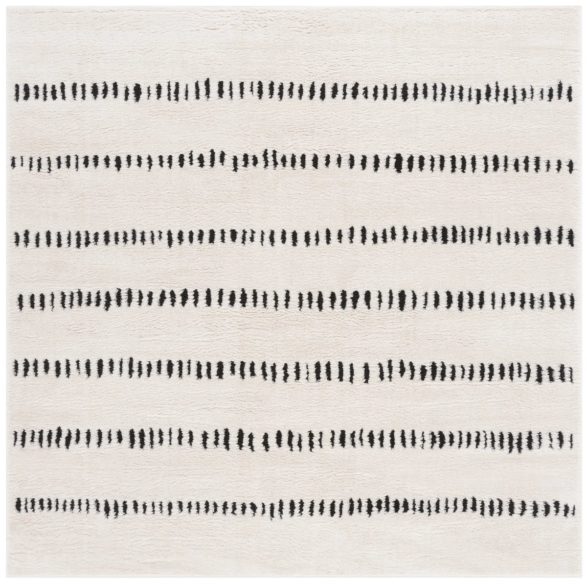 Safavieh Melody 6'-7" x 6'-7" Rug in Ivory / Black