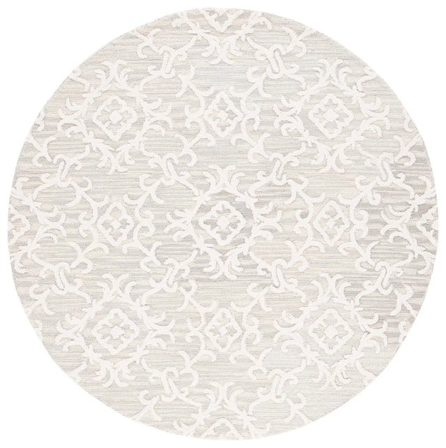 Safavieh Blossom 6'-0" x 6'-0" Rug in Grey / Ivory