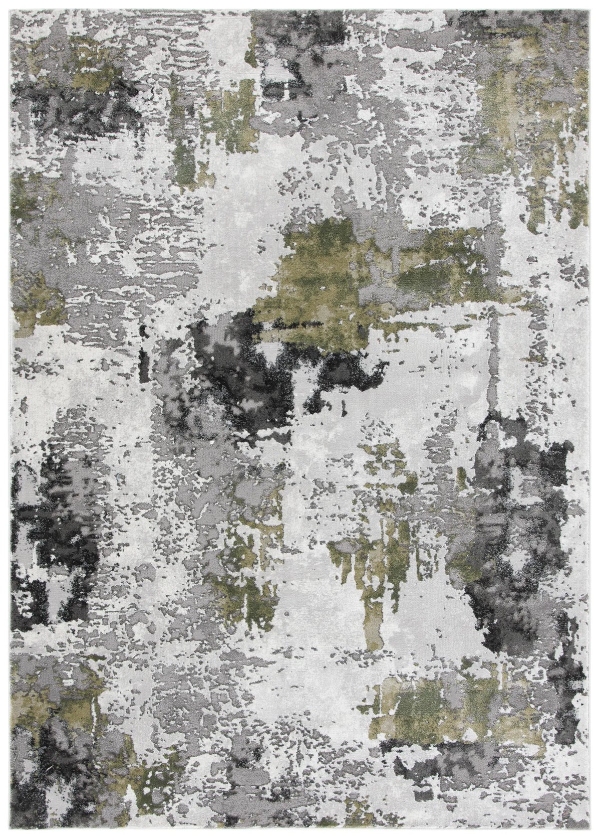 Safavieh Craft 4'-0" x 6'-0" Rug in Grey / Green