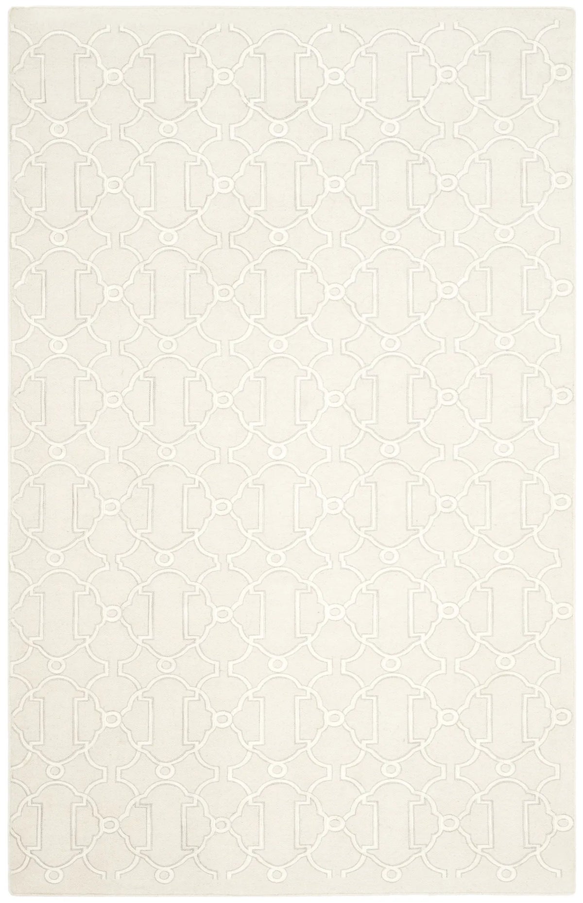Safavieh Dhurries 4'-0" x 6'-0" Rug in Beige