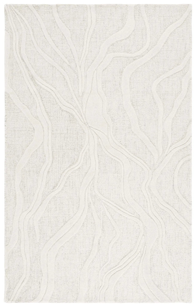 Safavieh Ebony 4'-0" x 6'-0" Rug in Grey / Ivory