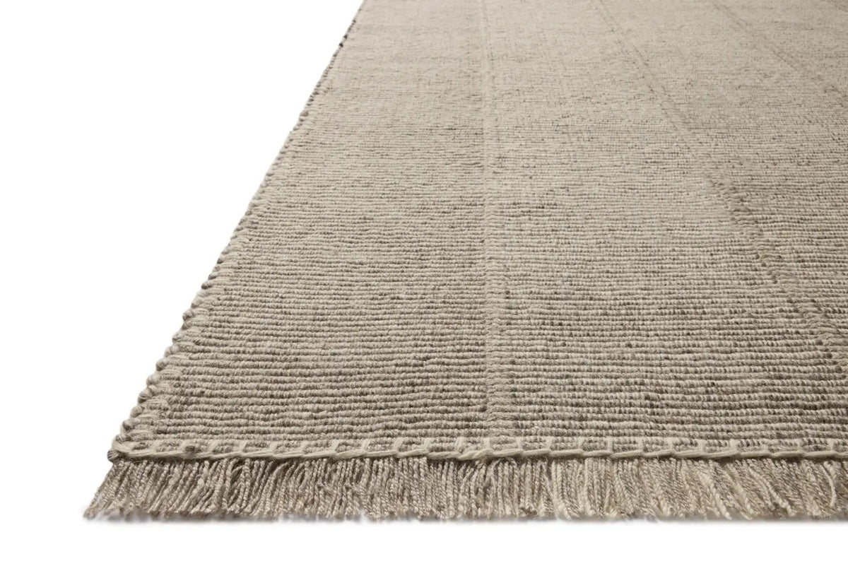 Loloi Sigrid SIG-02 Ash / Ivory Rug - rug corner