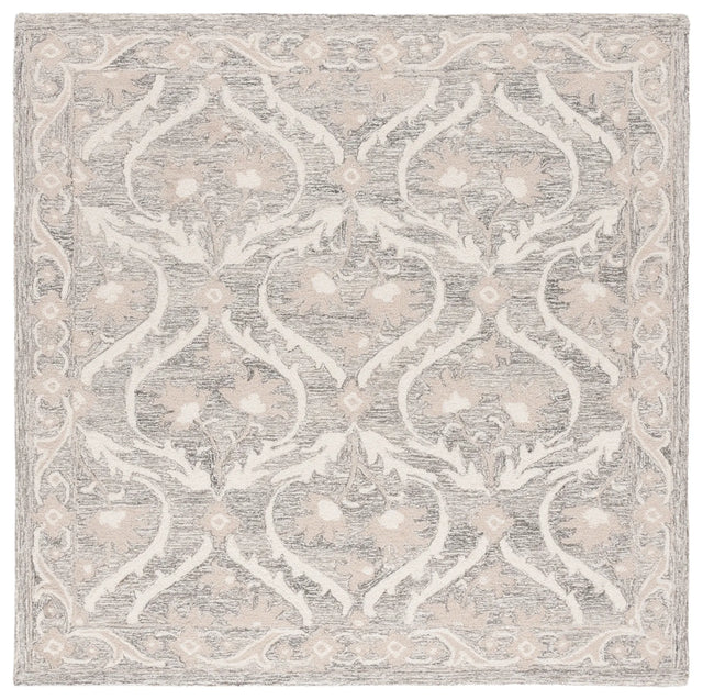 Safavieh Blossom 6'-0" x 6'-0" Rug in Grey / Ivory