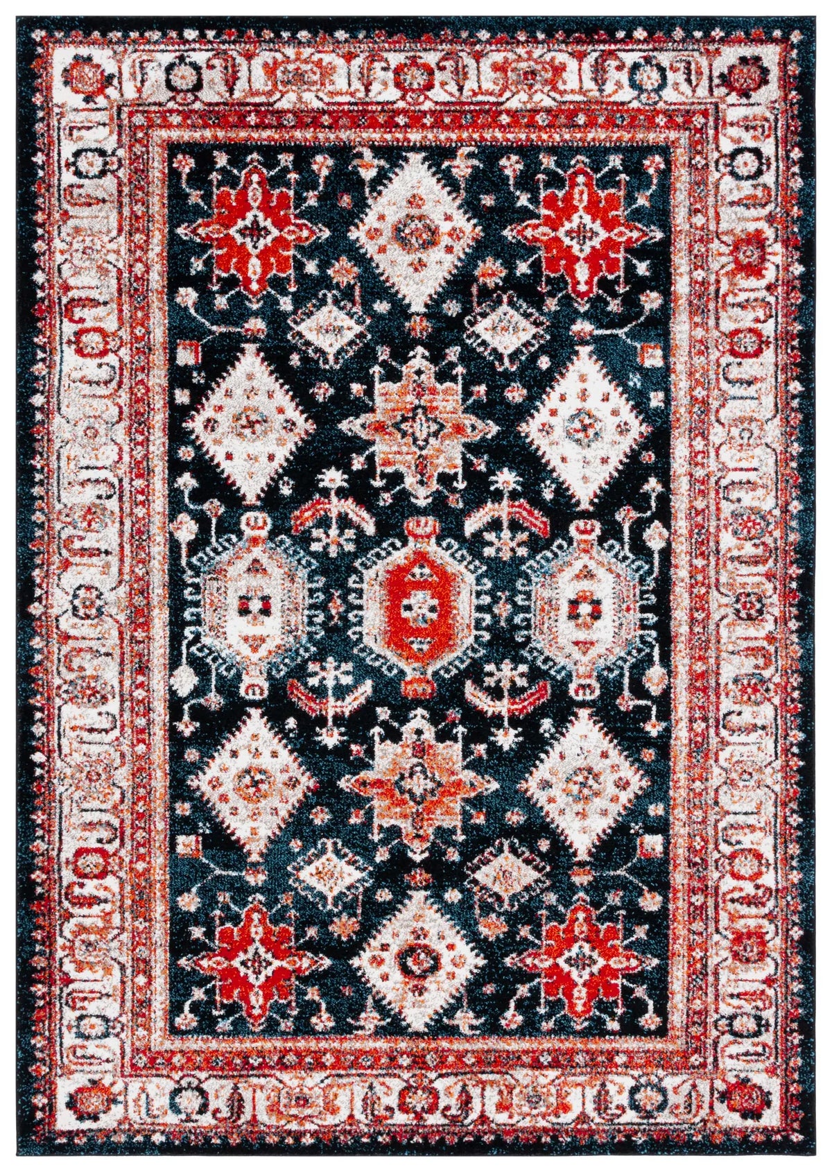 Safavieh Vintage Hamadan 4'-0" x 6'-0" Rug in Ivory / Blue