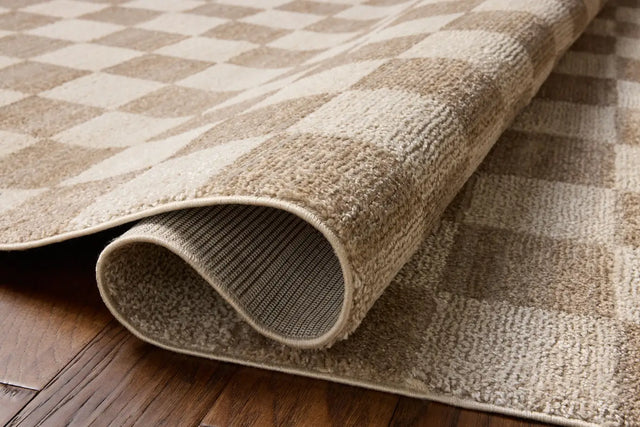 Chris Loves Julia x Loloi Calvin CLV-01 Pebble / Ivory Rug - pile height