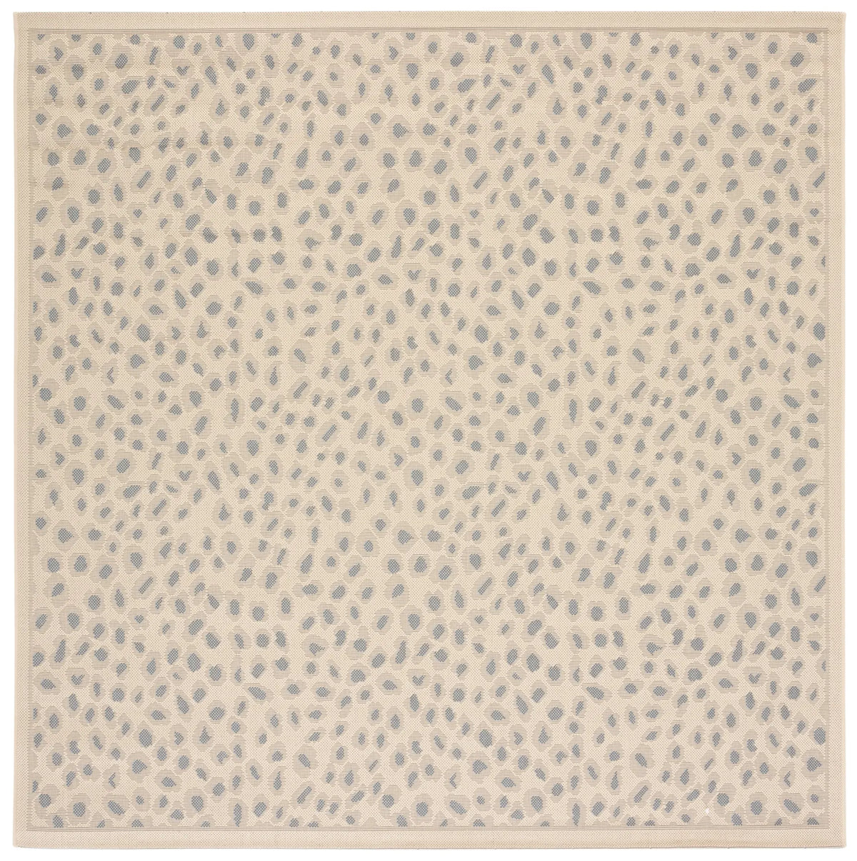 Safavieh Courtyard 6'-7" x 6'-7" Rug in Beige / Gold
