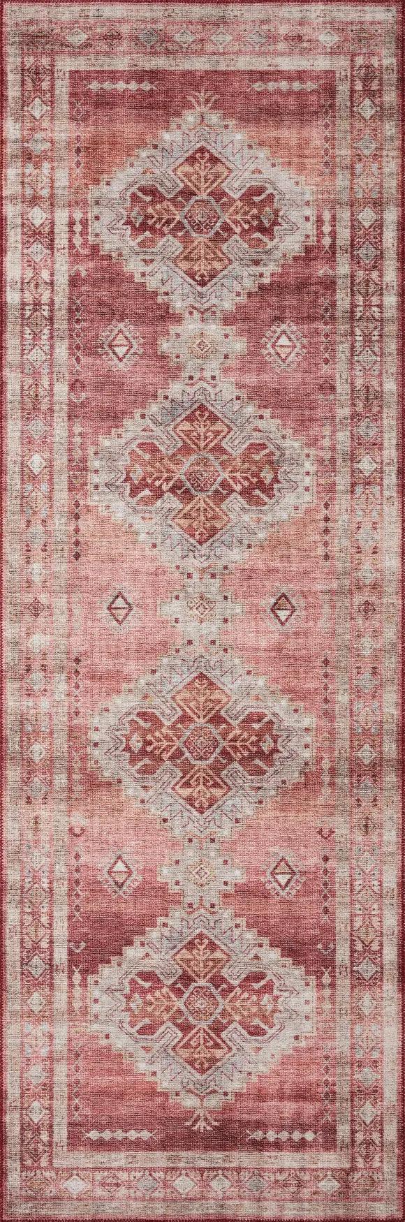 Loloi Heidi Hei-03 Sunset/Natural Rugs - runner flat