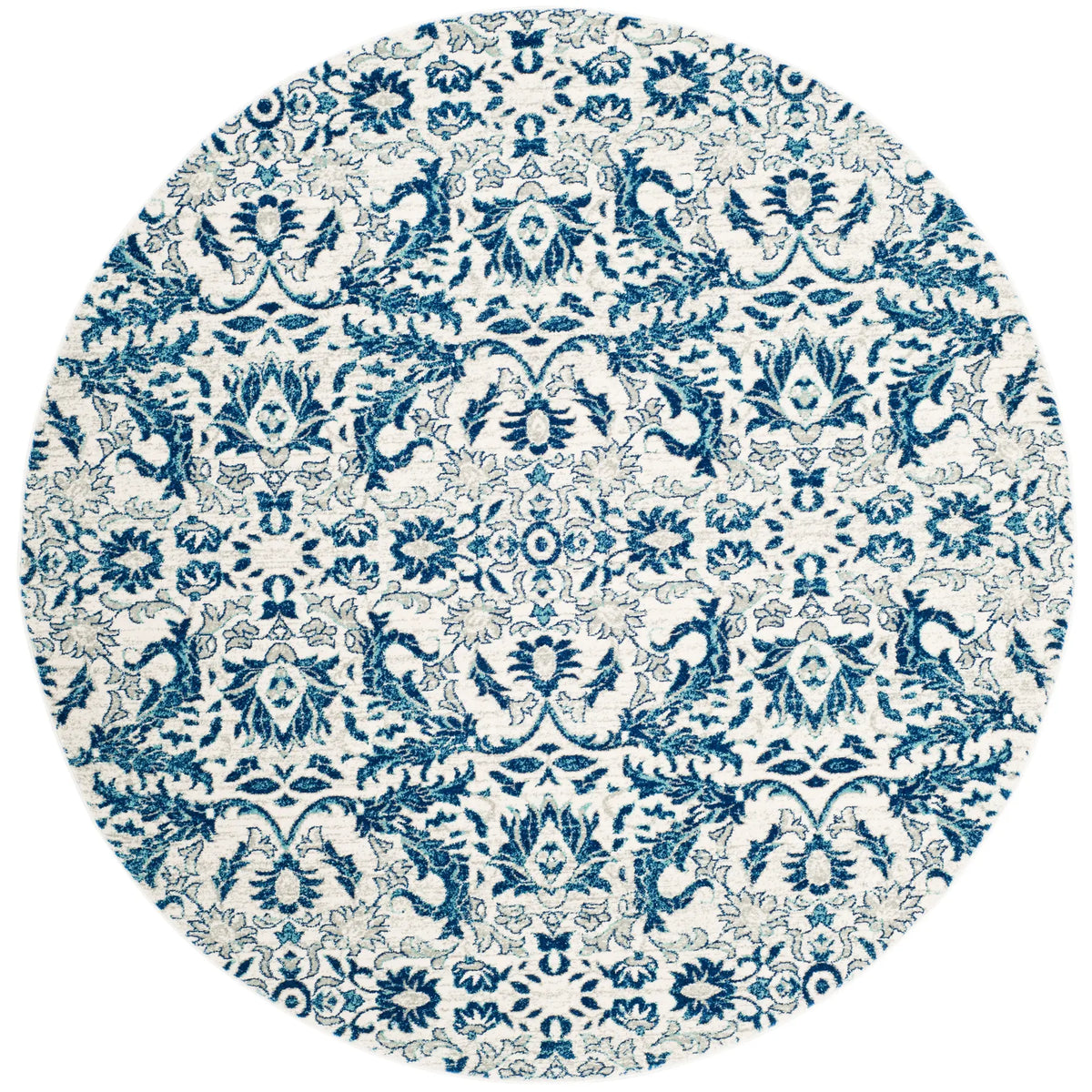 Safavieh Evoke 6'-7" x 6'-7" Rug in Ivory / Blue