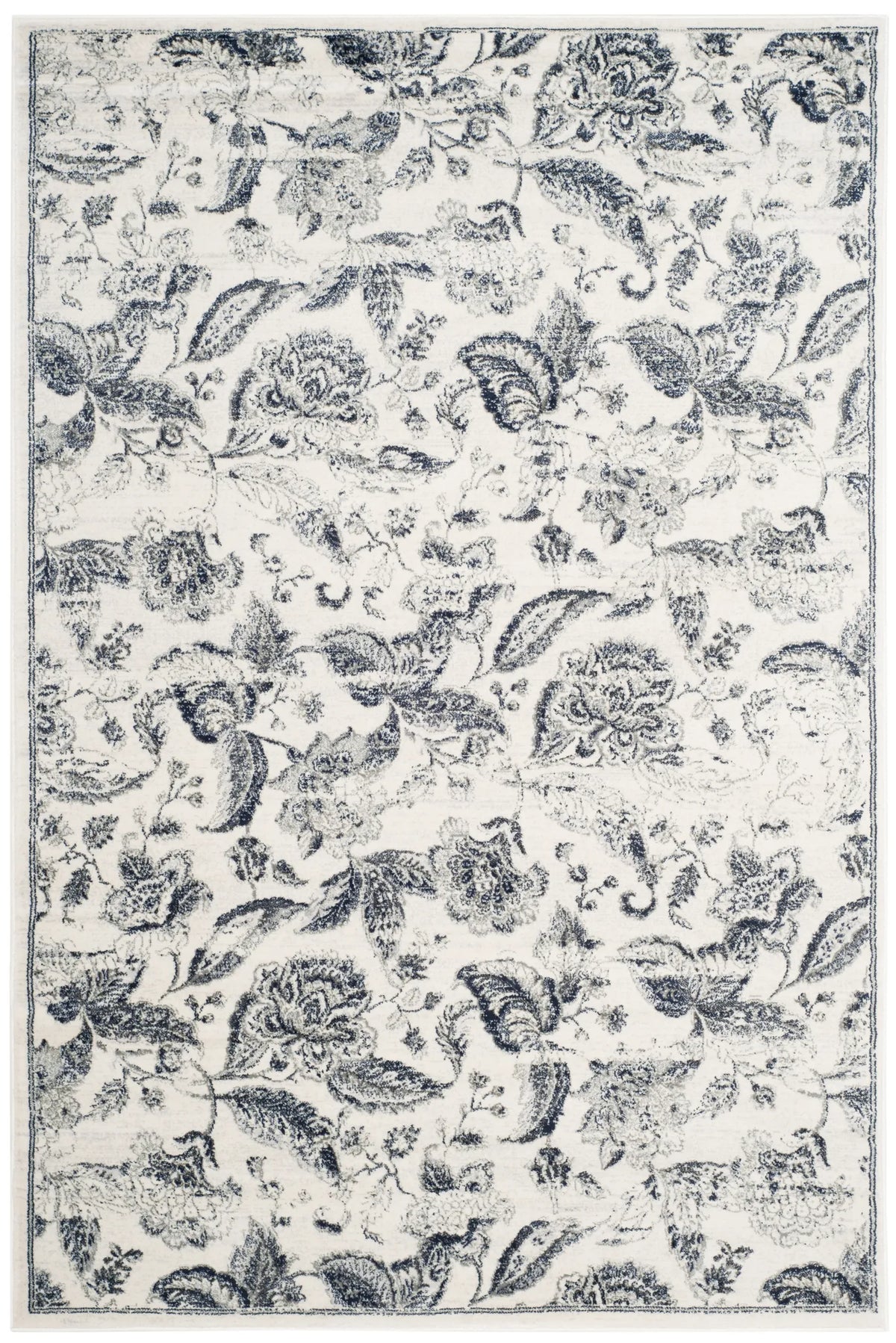Safavieh Carnegie 4'-0" x 6'-0" Rug in Cream / Light Grey