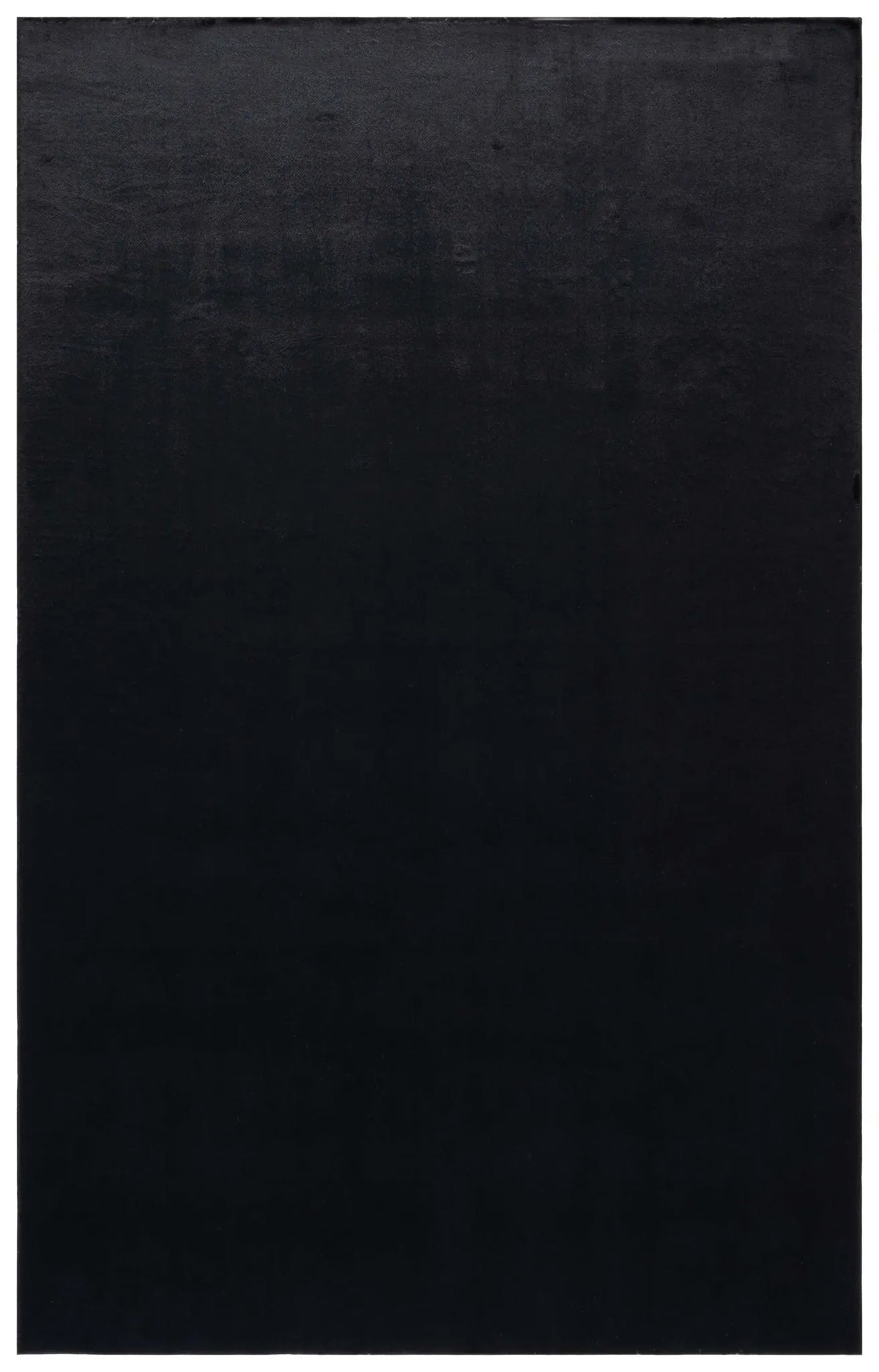 Safavieh Faux Rabbit Fur 4'-0" x 6'-0" Rug in Black