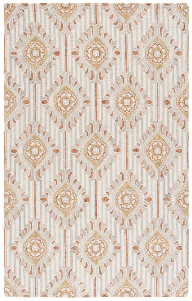 Safavieh Pine 4'-0" x 6'-0" Rug in Beige / Gold
