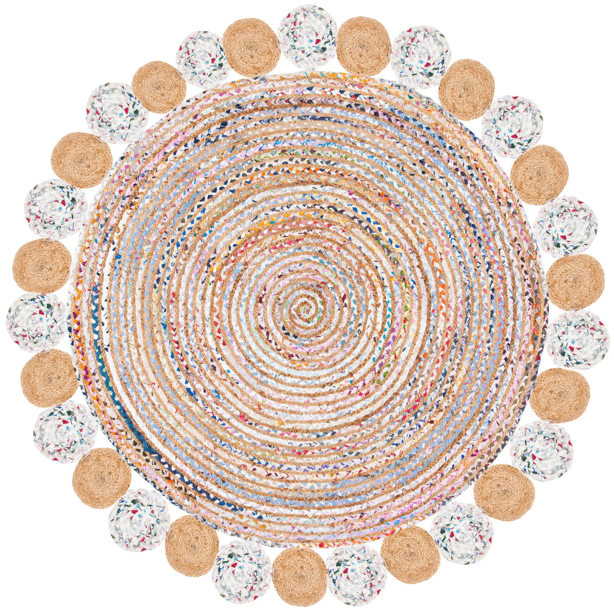 Safavieh Cape Cod 5'-0" x 5'-0" Rug in Beige / Multi