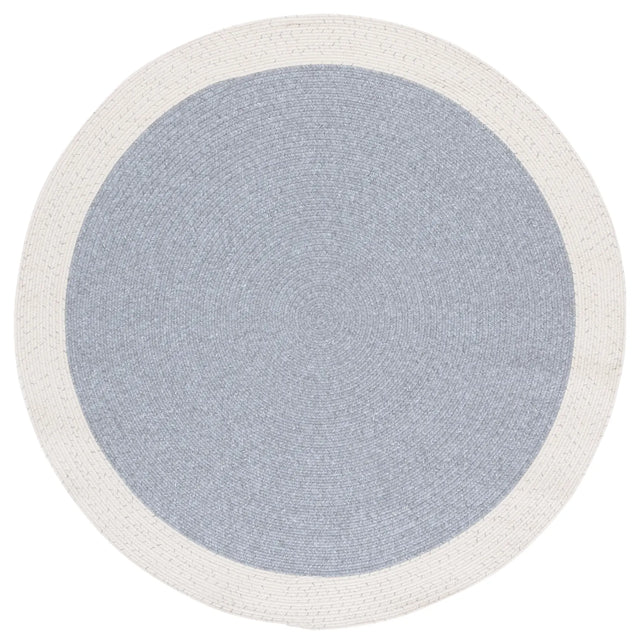 Safavieh Braided 5'-0" x 5'-0" Rug in Grey / Ivory