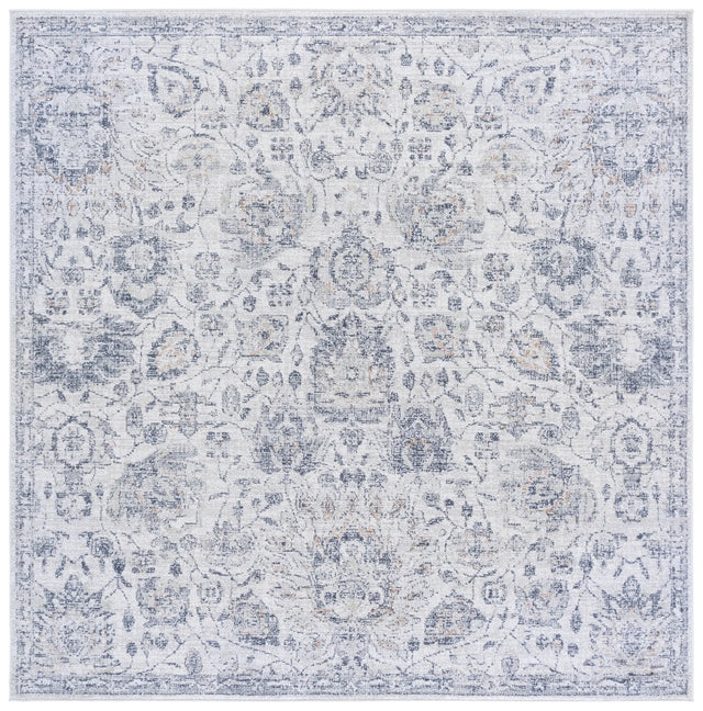 Safavieh Hunter 100 6'-7" x 6'-7" Rug in Ivory / Dark Grey / Sage