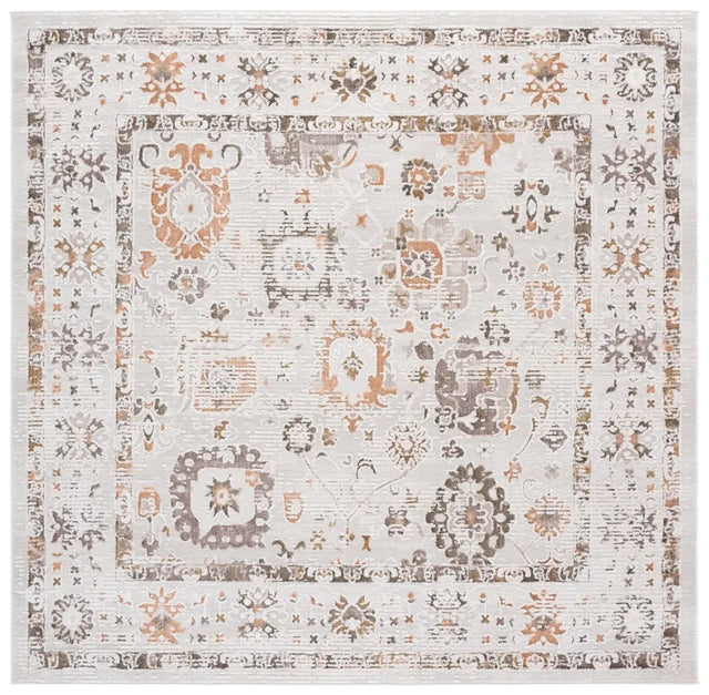 Safavieh Leonette 6'-7" x 6'-7" Rug in Ivory / Brown Terra