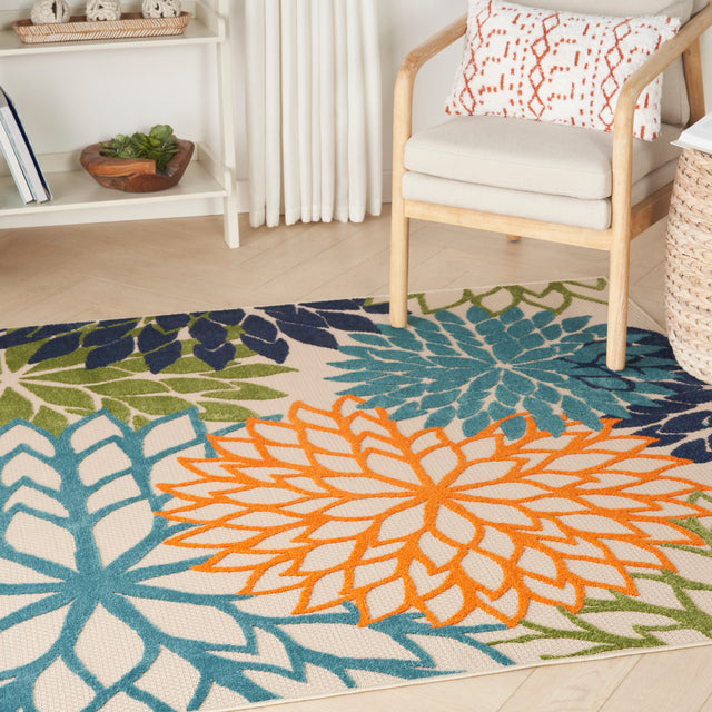 Nourison Aloha ALH05 Machine Made Multicolor Rug