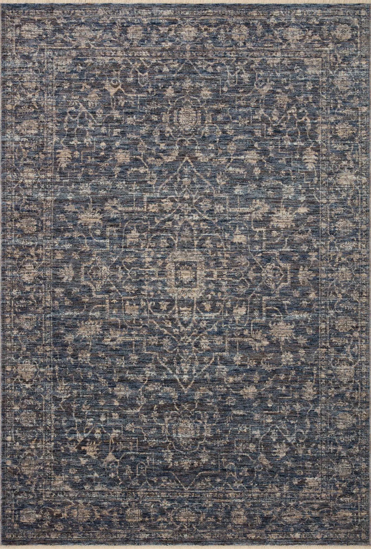 Loloi Sorrento Sor-01 Midnight/Natural Rug - main flat