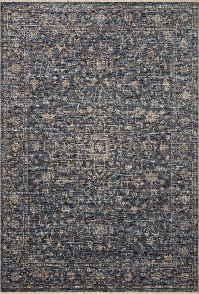 Loloi Sorrento Sor-01 Midnight/Natural Rug - main flat